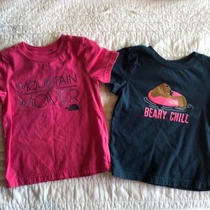 North Face Toddler Girl Shirts 3t
